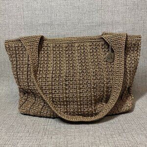 Vintage The Sak Crochet Shoulder Bag